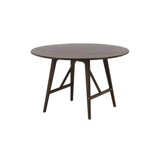Nest living Esra houten eettafel donkerbruin - Ø100 cm