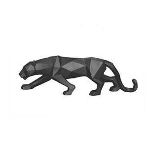 Present time  Ornament Origami Panther - Zwart - 48x10,5x15cm