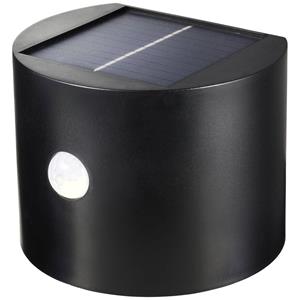 Sygonix SY-5770788 Solar-Wandstrahler mit Bewegungsmelder Warmweiß Schwarz