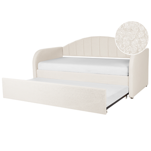 BELIANI Bedbank bouclé lichtbeige 90 x 200 cm EYBURIE