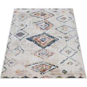 Teppich Kayacik 575, Paco Home, rechteckig, Höhe: 12 mm, Kurzflor, Rauten Muster, ideal im Wohnzimmer & Schlafzimmer