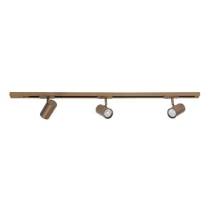 Highlight 1-fase railset 150cm Cilinder goud met 3 spots S7010.32