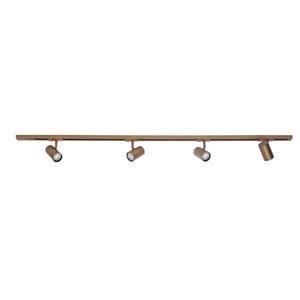 Highlight 1-fase railset 150cm Cilinder goud met 4 spots S7011.32