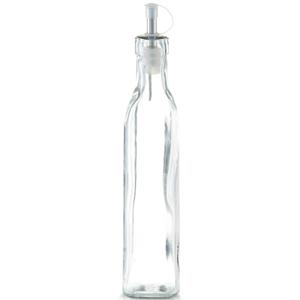 1x Glazen azijn/olie flessen met doseerdopje 270 ml -
