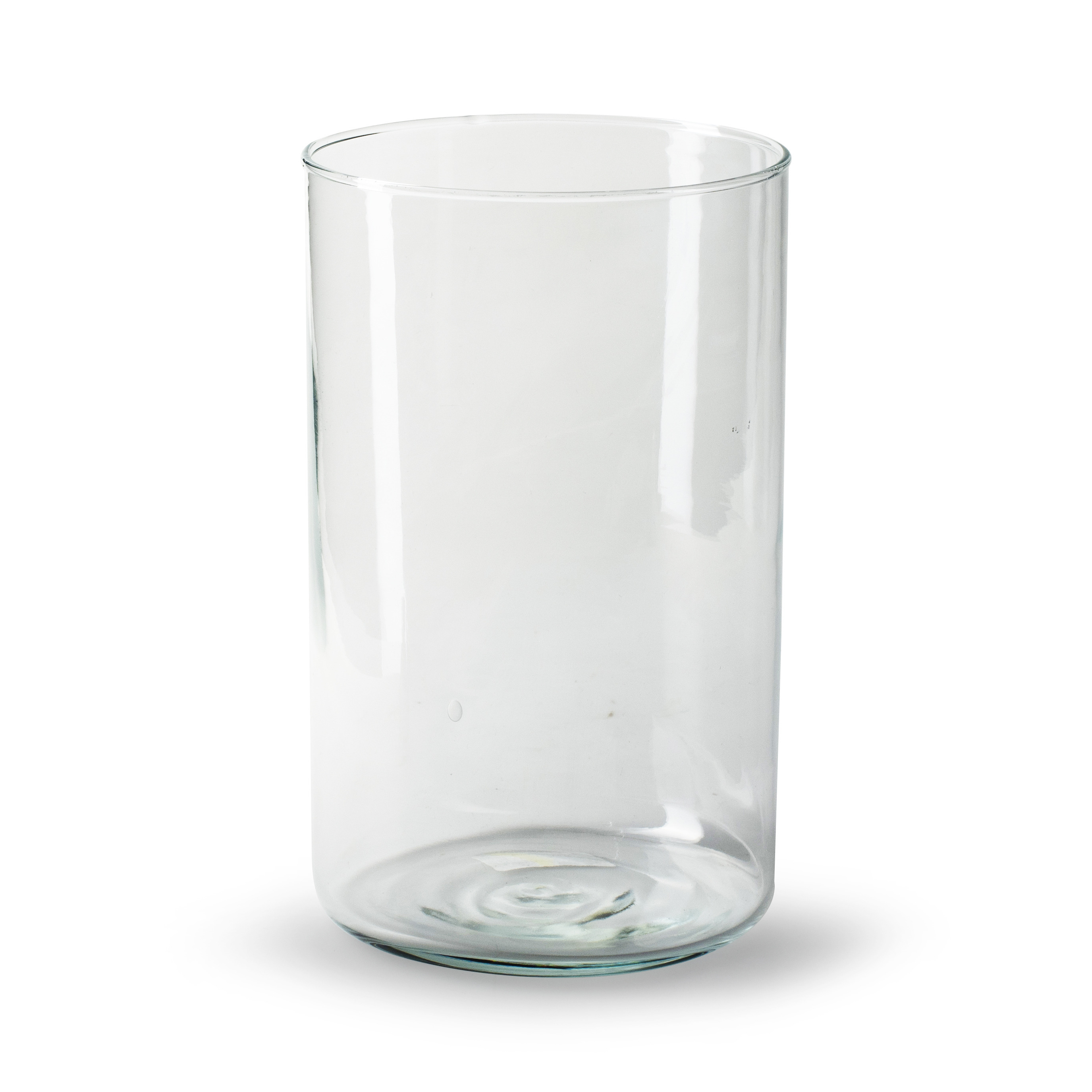 Jodeco Bloemenvaas Chelsea - helder transparant - glas - D12,5 x H20 cm - cilinder vaas -