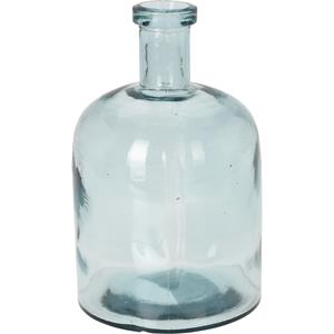 H&S Collection Bloemenvaas Umbrie - Gerecycled glas - transparant - D15 x H24 cm -