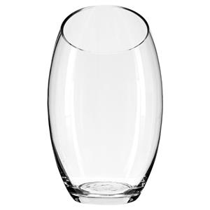 Atmosphera bloemenvaas Ovaal model - transparant - glas - H23 x D14 cm -