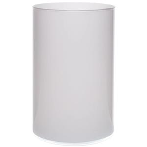 Merkloos Bloemenvaas Neville - mat wit - glas - D14 x H21 cm -