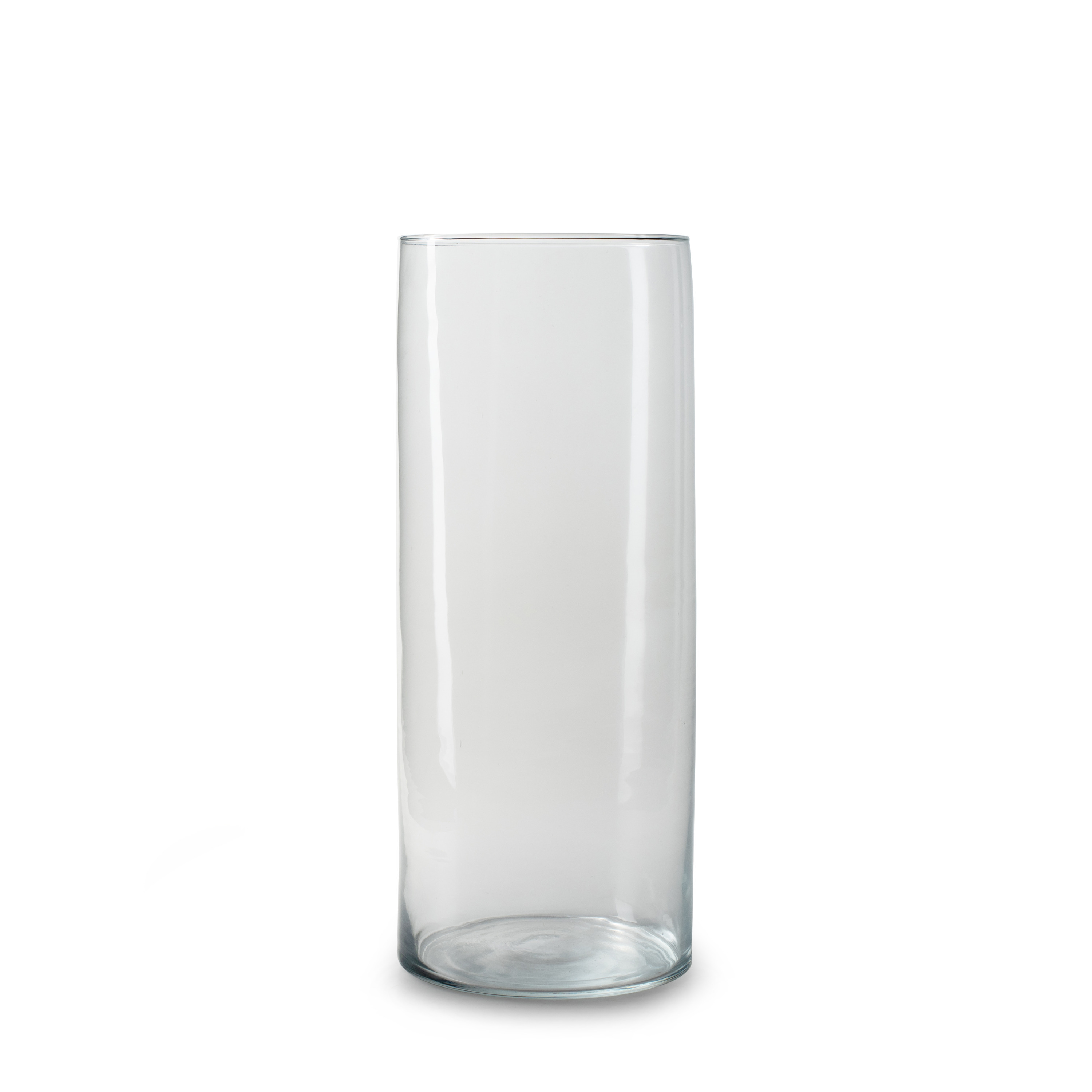 Jodeco Bloemenvaas Chelsea - helder transparant - glas - D12,5 x H30 cm - cilinder vaas -