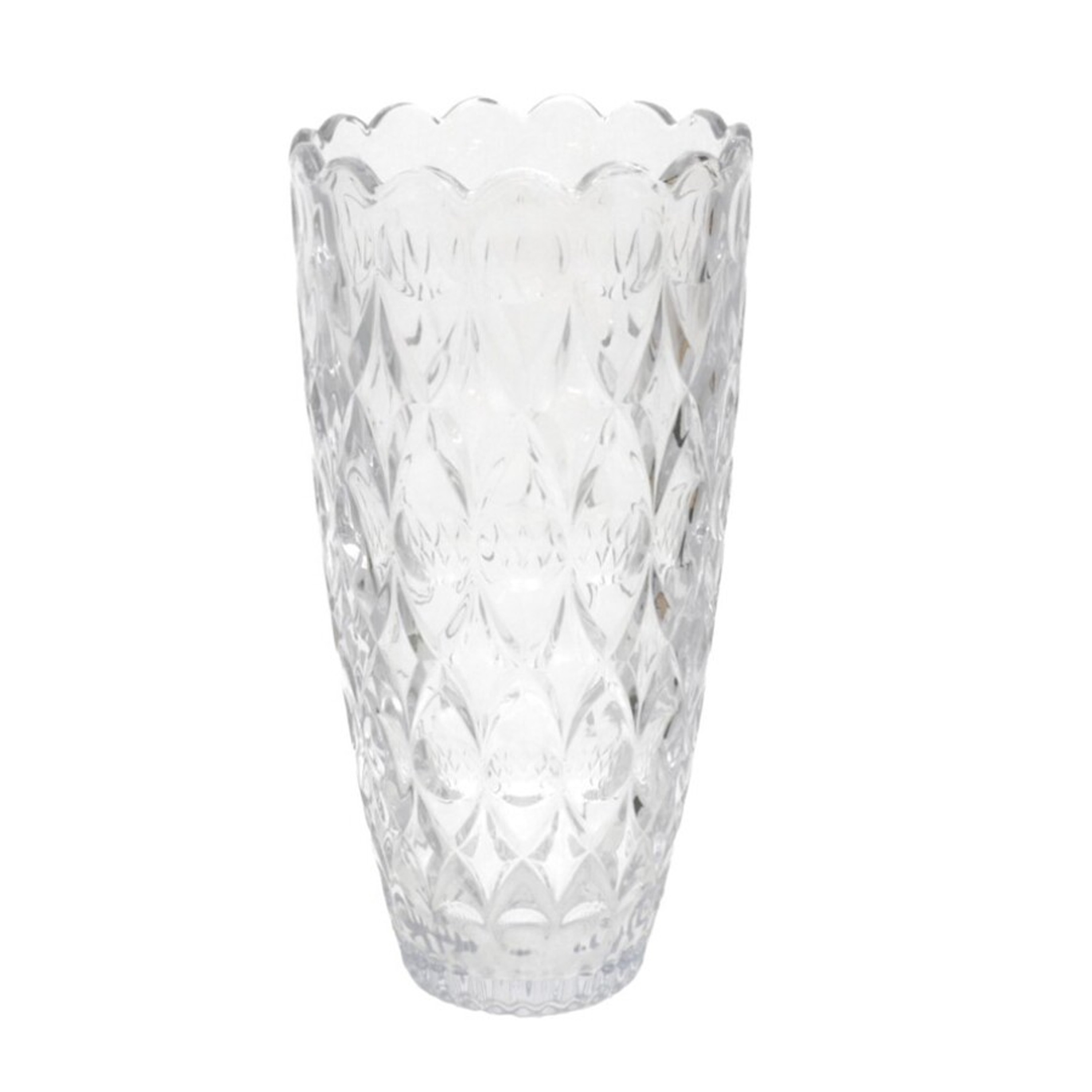 Gerimport Bloemenvaas - helder glas - D15 x 30 cm -