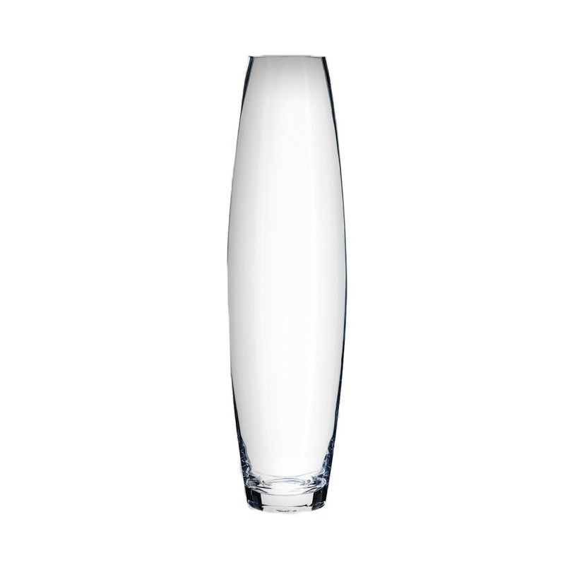 Atmosphera bloemenvaas Ovaal model - transparant - glas - H40 x D11 cm -