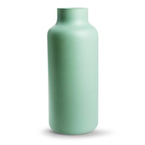 Jodeco Bloemenvaas Gigi - mat groen - eco glas - D14,5 x H35 cm - melkbus vaas -
