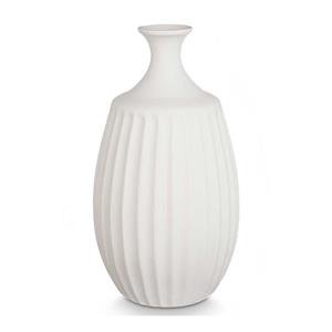 Giftdecor Bloemenvaas Antique Athena - ivoor wit - keramiek - D19 x H31 cm -