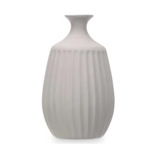 Giftdecor Bloemenvaas Antique Athena - misty grijs - keramiek - D19 x H31 cm -