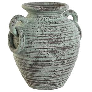 Items Bloemenvaas Antique Atlantis - oud verweerd groen - porselein - D44 x H45 cm -