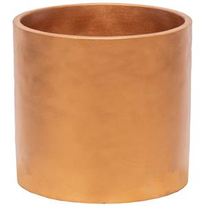 Mega Collections Plantenpot - keramiek - brons - D11 cm -