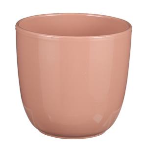 Mica Decorations Plantenpot/bloempot Tusca - Lichtroze - keramiek - glans - D13.5/H13 cm -