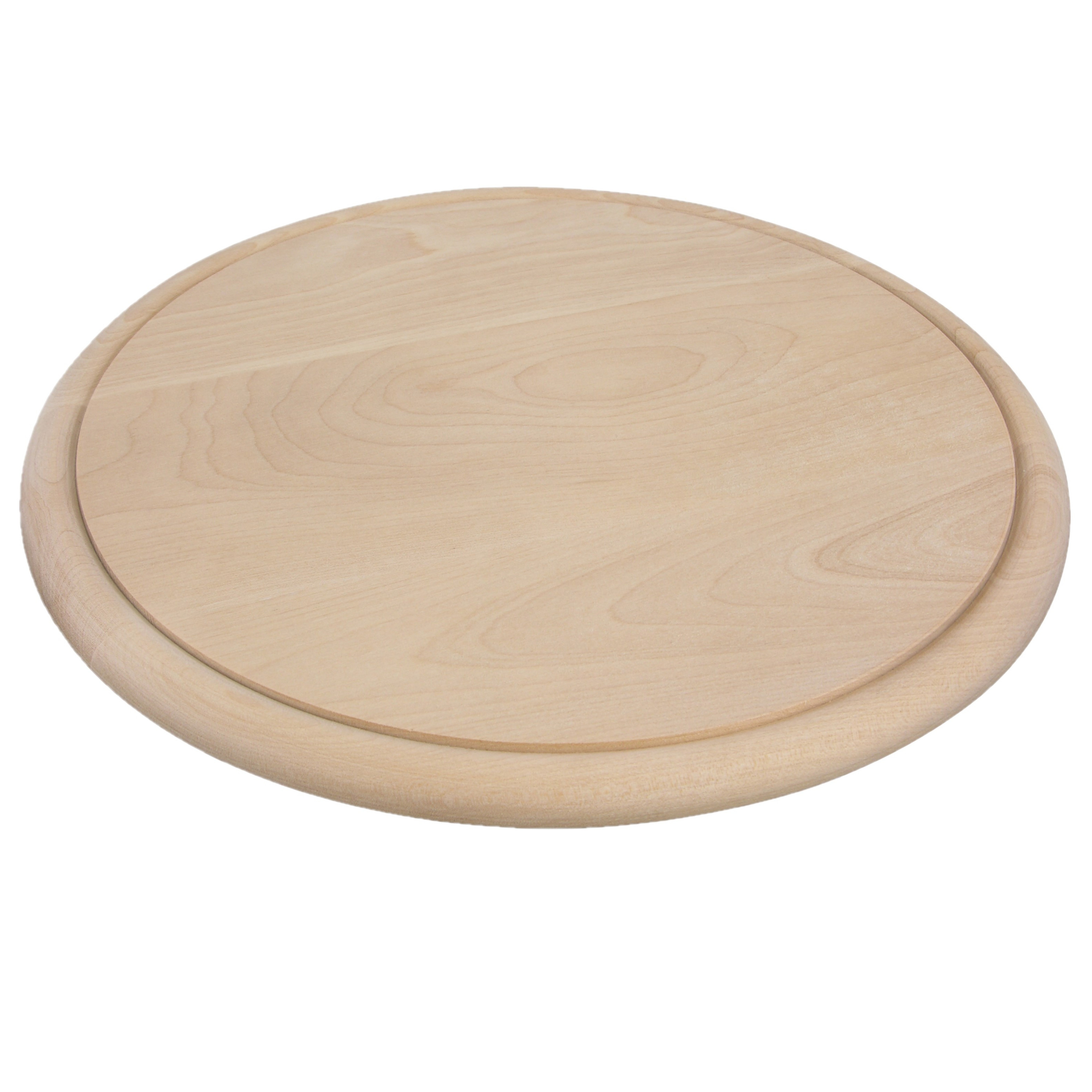 Merkloos Ronde houten ham plankjes / broodplank / serveer plank 25 cm -