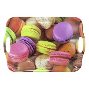 Concorde Dienblad/serveer tray High Tea - Melamine - zoete macarons - x 29 cm - rechthoekig -