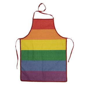 BBQ en Party Schort - Gay Pride/Regenboog thema kleuren - Verkleed artikelen - Dames en heren -