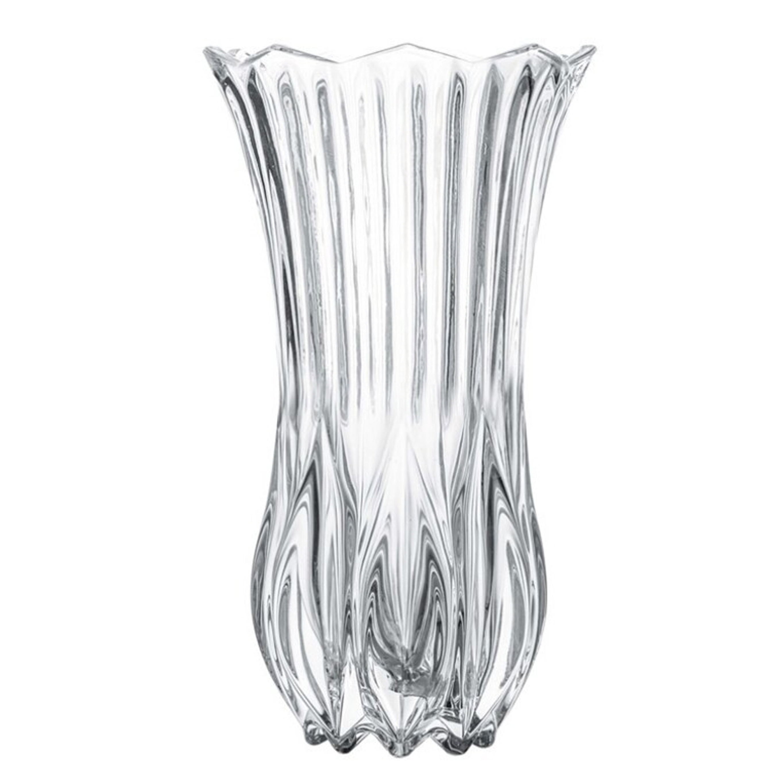 Gerimport Bloemenvaas - helder glas - D13 x 23 cm -