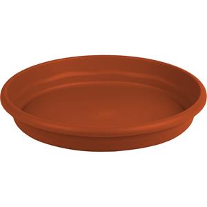 Hega Hogar Bloempot/plantenpot onderschaal terra cotta kunststof diameter 14 cm -