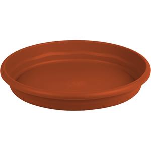 Hega Hogar Bloempot/plantenpot onderschaal terra cotta kunststof diameter 16 cm -