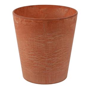 Ter Steege Plantenpot/bloempot in een natuursteen look Dia 22 cm en Hoogte 20 cm light terra cotta -