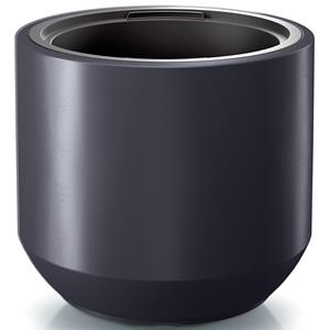 Prosperplast Plantenpot/bloempot Sevilla - buiten/binnen - kunststof - antraciet - D30 x H29 cm -