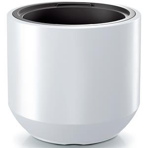 Prosperplast Plantenpot/bloempot Sevilla - buiten/binnen - kunststof - wit - D30 x H29 cm -