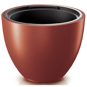 Prosperplast Plantenpot/bloempot Sevilla - buiten/binnen - kunststof - koper - D39 x H30 cm -