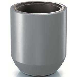 Prosperplast Plantenpot/bloempot Sevilla - buiten/binnen - kunststof - lichtgrijs - D39 x H44 cm -