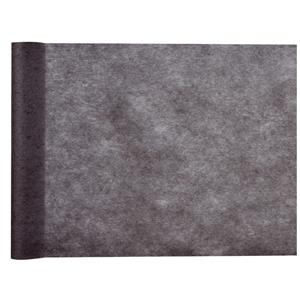 Tafelloper op rol - polyester - zwart - 30 cm x 10 -