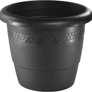 Hega Hogar Bloempot/plantenpot antraciet kunststof diameter 60 cm -