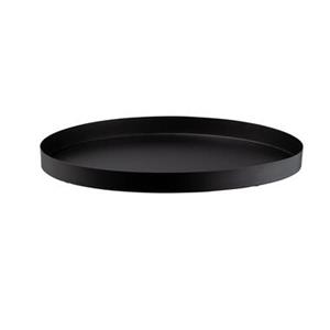 Leen Bakker Dienblad Fenno - zwart - metaal - Ø52 cm