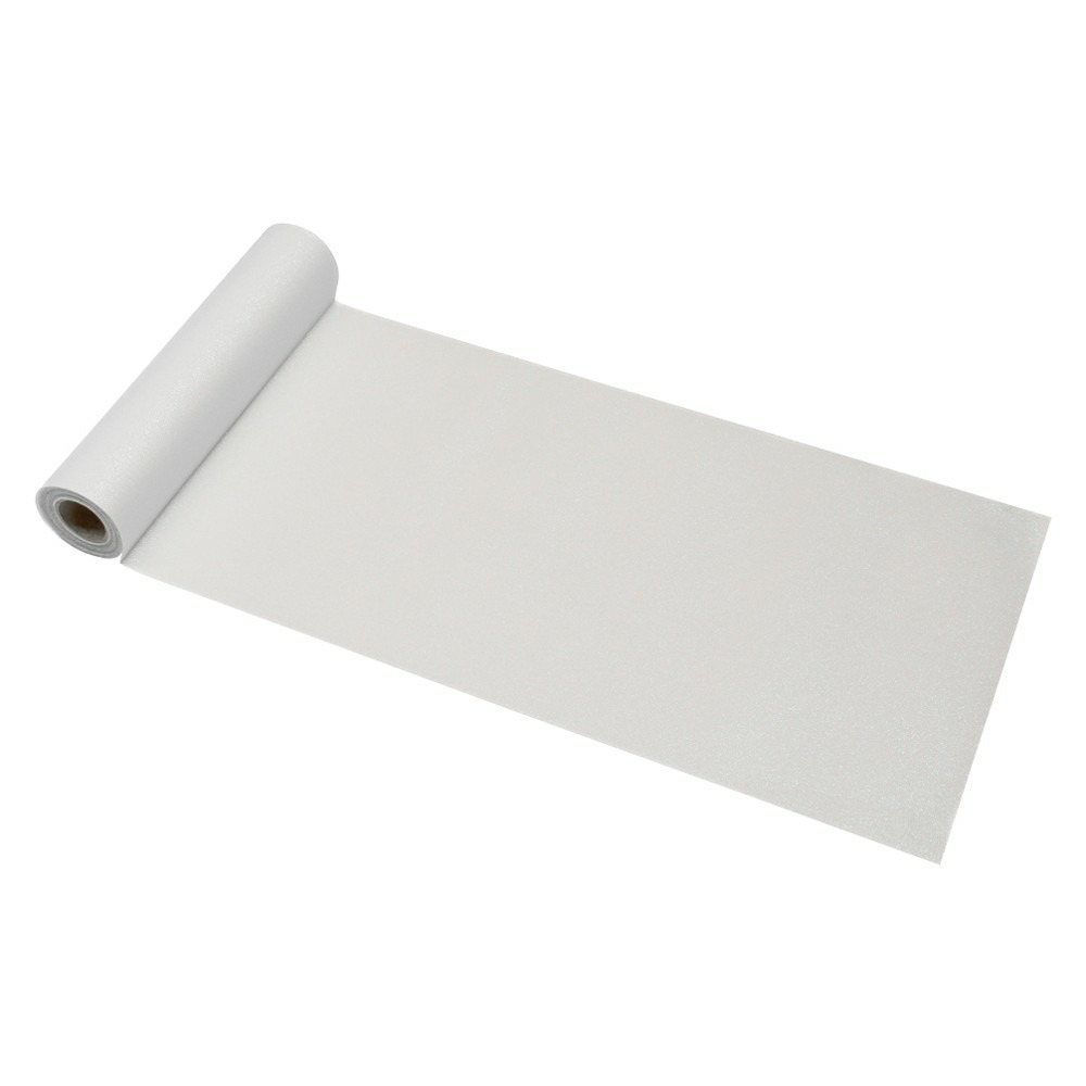 Chaks Tafelloper op rol - witte glitter - 30 x 500 cm - polyester -
