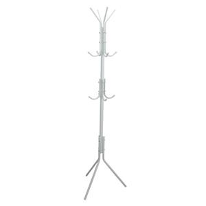 Gerimport  kapstok - wit - metaal - staand - 12 haken op 3 hoogtes - 170 cm -