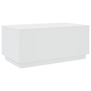 vidaXL Salontafel met LED-verlichting 90x50x40 cm wit
