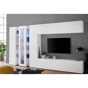 Tecnos Wandmeubel Maruska Front/ romp hoogglans-wit (set, 5-delig)