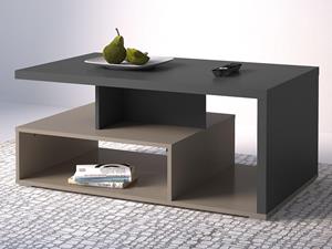 Mobistoxx Salontafel SERRIE antraciet/bruin