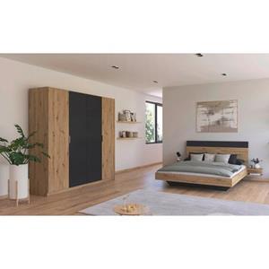 Rauch Slaapkamerserie Monza met draaideurkast breedte 226 cm, bedcombinatie in 2 breedtematen