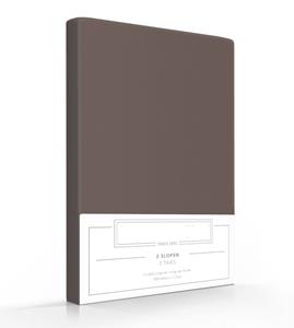 Zavelo Katoen Kussenslopen Basics Taupe (set van 2)-60 x 70 cm (standaard)