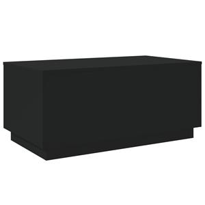 vidaXL Salontafel met LED-verlichting 90x50x40 cm zwart