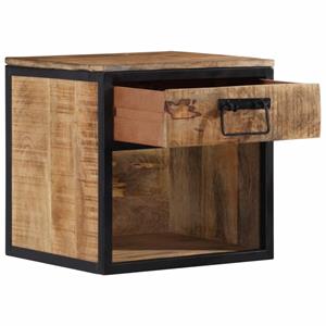 vidaXL Nachtkastje 40x35x40 cm massief mangohout
