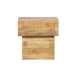 Basiclabel Balk Too Salontafel - Hout - Naturel - 50x50x35