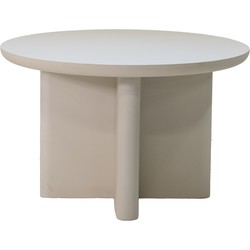 Giga Meubel Eettafel Miso Rond Beige 120cm - 