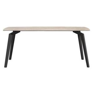 Leen Bakker Eettafel Joop - zand - keramiek - 76x180x90 cm