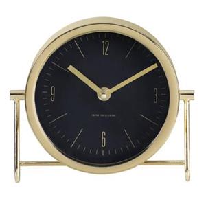 Leen Bakker Tafelklok Morricone - Goud - Metaal - 18x16x6,5 cm