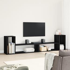 vidaXL TV-Schrank TV-Schränke 2 Stk. Schwarz 100x30x50 cm Holzwerkstoff (1-St)