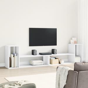 vidaXL TV-Schrank TV-Schränke 2 Stk. Weiß 100x30x50 cm Holzwerkstoff (1-St)